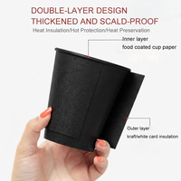 Gobelet en papier jetable pour café chaud, à paroi simple ou double, avec logo personnalisé imprimé, certifié FSC, recyclable, à paroi ondulée, 8, 12, 16, 20 oz