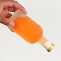 Givré clair Whisky Vodka Esprit Verre Vin Mini Liqueur Whisky Esprit Bouteilles 500ml 750ml Alcool Stockage Botellas De Vidrio