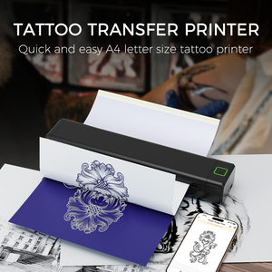 Newyes 1pcs LD0803 <strong>Portable</strong> <strong>Mini</strong> <strong>A4</strong> Wireless Thermal Stencil <strong>Printer</strong> Temporary Tattoo Transfer Machine - Product Image 2