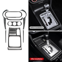 Kit d'accessoires d'intérieur de voiture en Fiber de carbone véritable ES pour Mitsubishi Lancer 2008-2015 ans