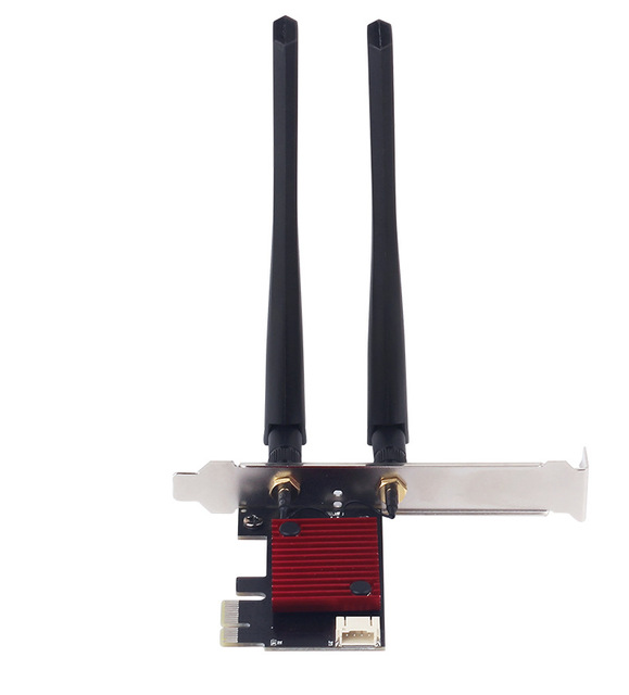 Dropshipping 3000Mbps 2.4GHz & 5.8GHz 6dBi Antenna Wifi 6 AX200 PCIE 2 in 1 BT5.2 PCIE Wifi BT Card for PC
