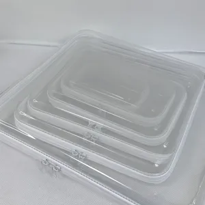 Kotak penyimpanan transparan POSH Dream Mini dapat ditumpuk dengan label internal yang dapat disesuaikan penyimpanan tahan air dan anti-beku