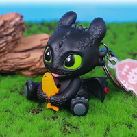 Dessin animé édenté Dragon formateur nuit fureur poisson porte-clés pendentif voiture sac à dos décoration petit cadeau pour l'obtention du diplôme en gros
