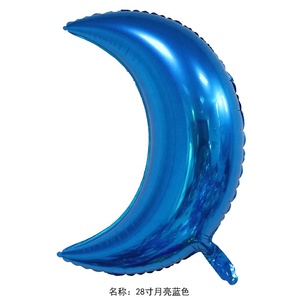 Nuevo diseño Globos de 28 pulgadas Globos de papel de aluminio con forma de Luna Material de papel de aluminio multicolor Globo de helio para decoración de fiestas - Product Image 5