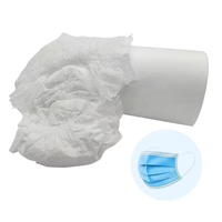 SSSS Vliesstoffrollen Saugfähige Materialien 21gsm Spinnvlies Polypropylen Gesichtsmasken-Vliesstoff