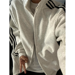 Sweat-shirt à fermeture éclair pour homme avec un design coupe-vent facile - Product Image 4