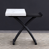 Table basse convertible, pliable et en haut et en bas, double taille, convertible