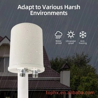 Antenne MIMO 4G 5G Wifi extérieure 1700-4000MHz à double polarisation, parabolique, antenne externe, réflecteur à gain élevé 32dBi, connecteur N femelle