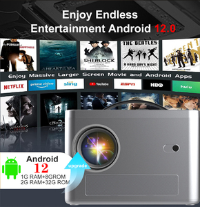 Mini Full HD Rạp Hát Tại Nhà Xách Tay Video Chiếu 1080P Điện Thoại Di Động <span class=keywords><strong>TV</strong></span> Android 12 Máy Chiếu 4K Với Xử Lý - Product Image 2