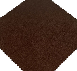 Wholesale Fabric Supplier Double Face <strong>Brown</strong> <strong>Wool</strong>/Polyester Cotton Knitting Plain Fabric for Clothing ZY083-2 - Product Image 3