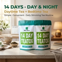 Thé Détox Minceur 14 Jours - Sachets de Thé Herbal Jour et Nuit pour la Perte de Poids et le Soutien à la Détoxification Corporelle