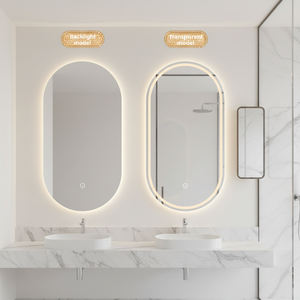Espejo <span class=keywords><strong>de</strong></span> Pared LED Moderno para <span class=keywords><strong>Baño</strong></span> <span class=keywords><strong>de</strong></span> Hotel con Luz, <span class=keywords><strong>Antivaho</strong></span>, Interruptor Táctil Inteligente, Forma Ovalada, Personalizable con Logotipo, Venta Caliente <span class=keywords><strong>de</strong></span> Fábrica - Product Image 2