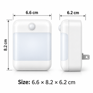 Veilleuse à capteur de lumière, lampe LED à brancher avec capteur crépusculaire pour chambre, couloir, salle de bain - Product Image 2