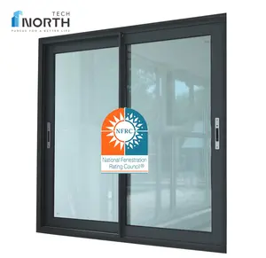 节省空间的铝制滑动门窗NFRC认证