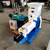 Mini extrudeuse de nourriture pour animaux de compagnie au diesel, machine de fabrication d'aliments secs pour chiens et chats