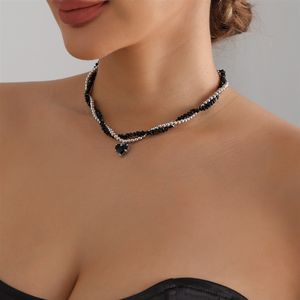 Y2K แฟชั่นหวานใจน่ารักสร้อยคอหรูหราสำหรับสาวอินเทรนด์มีสไตล์เครื่องประดับลูกปัดสำหรับผู้หญิงสุภาพสตรีอุปกรณ์เสริมหญิง - Product Image 5