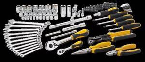 Kit d'outils de mécanicien 125 pièces, ensemble de réparation multifonctionnel pour machines, boîte à clés à douilles, équipement professionnel pour l'automobile - Product Image 4
