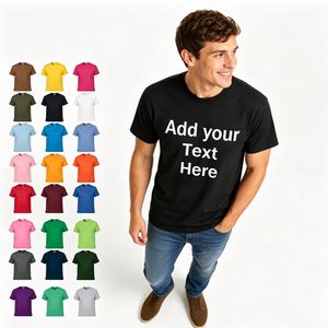 Factory Wholesale <b>Tshirt</b> Promotional Business Team Gift 100% Cotton Short Sleeve Blank T-shirt with Printed Logo Custom T-Shirts - Product Image 1