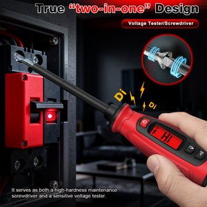 Testeur <span class=keywords><strong>de</strong></span> tension numérique sans contact AC/DC, tournevis détecteur haute tension avec affichage LED et fonction <span class=keywords><strong>de</strong></span> maintien des données pour batterie <span class=keywords><strong>de</strong></span> <span class=keywords><strong>voiture</strong></span> - Product Image 4