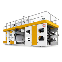 Machine d'impression flexographique CI, presse flexographique à impression centrale de type satellite pour films d'emballage souples en rouleau