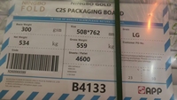Carton pliable APP Ningbo FBB / Carton pliable ivoire 100% pâte de bois blanchie, impression offset, résistant à l'humidité