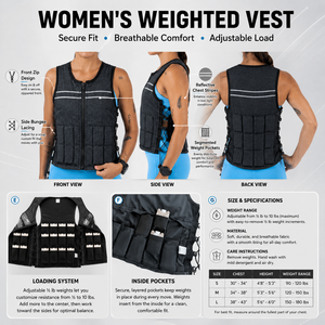 Gilet d'entraînement lesté réglable pour femmes, respirant, avec poids amovibles pour la course à pied, le fitness, le HIIT et le <span class=keywords><strong>cardio</strong></span> - Product Image 2