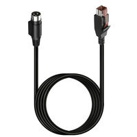 Câble de données USB vers DIN 3 broches mâle, alimenté 24V, longueur personnalisée, pour scanner, imprimante, système POS IBM Epson