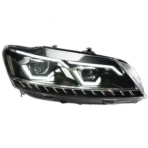 AKD araba Styling için VW Passat B7 farlar 2011-2016 LED far DRL Hid kafa lambası Bi Xenon projektör Lens oto aksesuarları