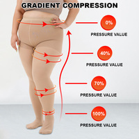Collants de compression médicale à soutien gradué, bas de contention à compression élevée pour les varices