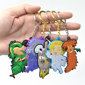 Porte-clés 3D en PVC personnalisé pour OEM, porte-clés anime populaire avec impression UV, porte-clés promotionnel en caoutchouc avec logo de voiture - Product Image 3