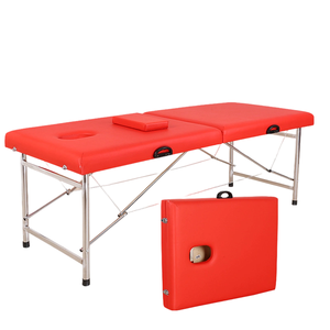 Table de massage <span class=keywords><strong>spa</strong></span> multifonctionnelle pliable en cuir synthétique moderne de haute qualité, capacité de charge 300 kg, confortable pour les soins du visage - Product Image 3