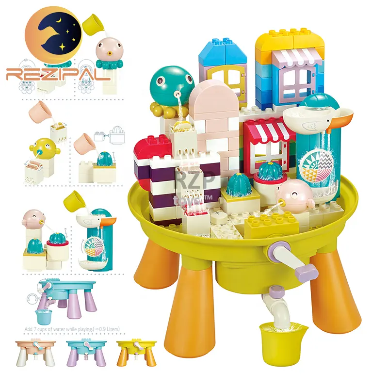 Kinderbad Speelgoedtafel Multifunctionele Bouwstenen Tafel Jongens En Meisjes Badspeelgoed