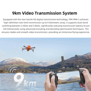 Dron <span class=keywords><strong>FIMI</strong></span> <span class=keywords><strong>MINI</strong></span> 3 4K 250g 60FPS con Cámara de 3 Ejes, Motor sin Escobillas, 9KM de Largo Alcance, Dron RC Profesional, Juguetes para Niños Mini3 - Product Image 2