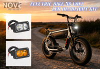 Accessoires et modifications Super73 : Phares LED jaunes Babaja pour vélo électrique Super73 48V, Plug and Play