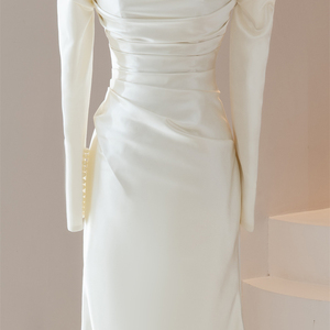 Jancember RL314 Modest Satin Sweetheart Slim Party <b>Wedding</b> <b>Dresses</b> Mermaids - Product Image 5