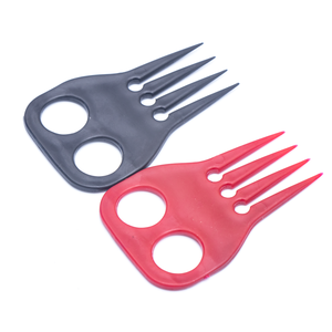 Fabrica fornecimento Personalizacao colorido plastico Cavalo <span class=keywords><strong>tranca</strong></span> Juba e cauda Pente Cavalo preparacao trancado Ajuda Pente - Product Image 3