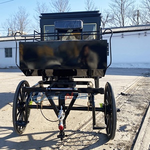 Electric or Horse-drawn Customized Black Funeral Cart Special Transportation Funeral Hearse Carriage Coffin Car Hearse - Product Image 4