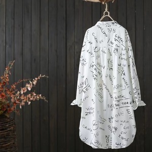 Promozione Estiva: Camicetta Casual da Donna con Bottoni Decorativi, Stampa Floreale, Camicia da Spiaggia a Maniche Lunghe, Abbigliamento da Ufficio - Product Image 4