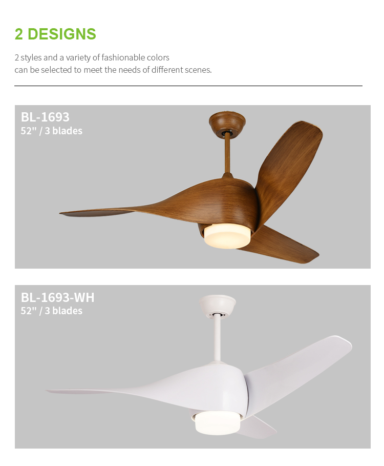Breezelux hot Sale Cheap Modern 3 Blades ceiling fan chandelier battery powered