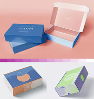 Boîte en carton ondulé noir mat pour emballage cadeau, impression de logo personnalisée, prix bas, emballage d'expédition artisanal