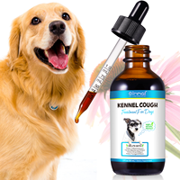Traitement OIMMAL pour la Toux du Chien : Soulagement des Allergies, Complément Immunitaire pour la Toux Sèche et Humide, et les Ronflements – Flacon Compte-gouttes