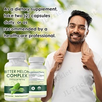 Julong OEM Capsules d'extrait de melon amer biologique Extrait de fruit de melon amer 25:1 Capsule de melon amer digestif fort naturel