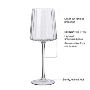 Ensemble de 6 verres à vin rouge en cristal de luxe, forme carrée, soufflés à la bouche, grande capacité, classiques, pour mariages, hôtels, fêtes - Product Image 2