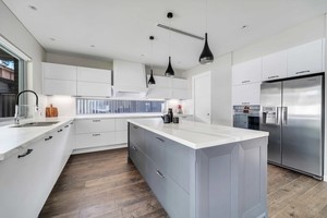 <span class=keywords><strong>Australie</strong></span> blanc et gris de laque peinture armoires de cuisine pour petite maison - Product Image 3