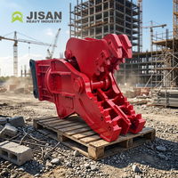 Pulvérisateur hydraulique de béton pour excavatrice, haute efficacité, accessoire de démolition de bâtiments