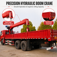 Grue hydraulique montée sur camion de 10 tonnes, peut être équipée d'une télécommande sans fil, certification d'exportation