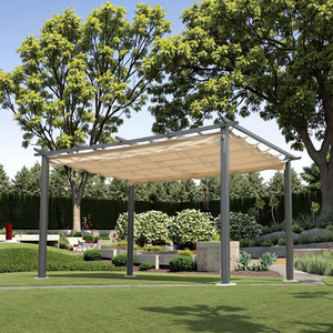 Pérgola de Jardín de Aluminio Impermeable para Exteriores 3x4M con Techo de Lamas OG01073-A Gazebo de Jardín OG01073-A - Product Image 2