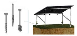 Cọc vít mặt đất có thể điều chỉnh để lắp đặt mặt đất Q235 Neo thép mạ kẽm với mặt bích - Product Image 6