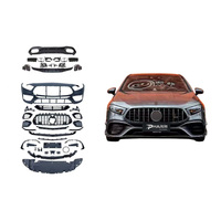 Pièces de carrosserie extérieures pour Mercedes-Benz W177 Berline 2019-2024 : Restylage en A45S AMG (Pare-chocs, Calandre, Diffuseur arrière, Embouts d'échappement)