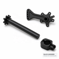 Services de fraisage CNC sur mesure en acier inoxydable pour tiges de vélo et composants de fourche VTT avec surface anodisée dure et zinguée